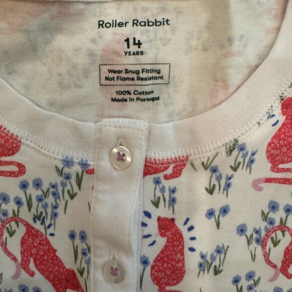 ROLLER RABBIT CHEETAH GARDEN PAJAMA SET - Picture 5 of 10